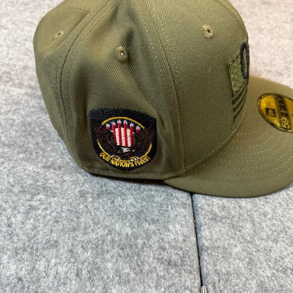 New Era 59FIFTY Oklahoma City Comets MLB Baseball Cap Men 7 1/4 Olive Fitted Hat - Picture 2 of 12